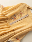 Embroidered Cotton Dress with Chic Design