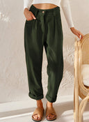 Chic Straight Corduroy Trousers for Everyday Wear