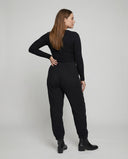 Airy Women's Leisure Pants with Elastic Waist and Side Pockets