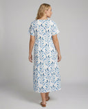 Floral Print Short Sleeve Summer Dress