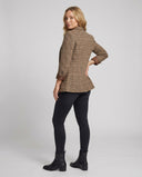 Chic Checked Blazer with Stylish Lapels