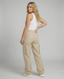 Women's Adjustable Waist Cargo Pants with Side Pockets