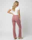 High-Waisted Flared Cord Trousers for Women