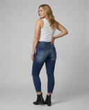 High-Waisted Destroyed Women's Jeans for Trendy Style