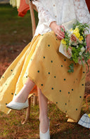 Chic Dotted Skirt with Stretch Waist