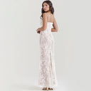 Two-Piece Mermaid Skirt Strap Dress Ensemble