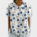 Chic Floral Cotton Top for Everyday Wear