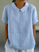 Chic Vintage Collar Top for Any Occasion