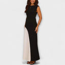 Isabel - Chic Monochrome Color Block Dress for Every Occasion