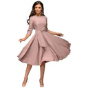 Chic Midi Dress with Feminine Design