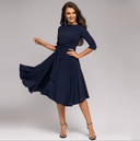 Chic Midi Dress with Feminine Design