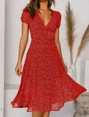 Flared Hem Summer Dress for Women