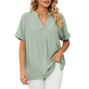 Chic Women's Summer Blouse in Soft Fabrics
