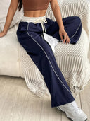 Stretchy Wide Leg Jogging Pants for Everyday Wear