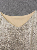 Off-Shoulder Sequin Mini Dress for Parties