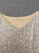 Chic One-Shoulder Shiny Mini Dress
