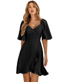 Chic V-Neck Ruffle Dress for Every Occasion