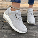 Chic Solid Color Women's Sneakers for Daily Wear