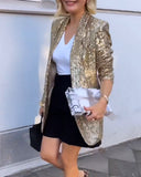 Glossy Women's Blazer for Chic Style