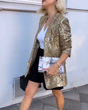 Glossy Women's Blazer for Chic Style