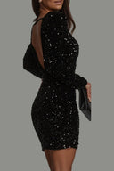 Chic Backless Winter Dress for Women