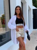 Freya White Muslin Blouse - Stylish & Chic