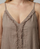 V-Neck Women’s Maxi Dress with Side Pockets