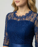 Chic Women's Lace Sleeve Jumpsuit with Wide Leg