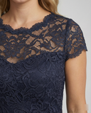 Chic Sheer Short-Sleeve Dress