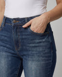 High-Waisted Destroyed Women's Jeans for Trendy Style