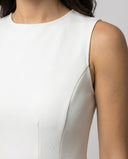 Chic Women's A-Line Dress with Fitted Bodice