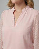 Chic V-Neck Chiffon Blouse for Styling