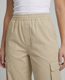 Women's Cargo Pants with Stretch Waistband & Utility Pockets