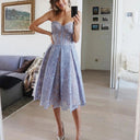 Lace Corset Midi Dress for Special Occasions