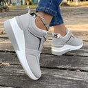 Chic Solid Color Women's Sneakers for Daily Wear