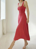 Organic Bamboo Midi Dress for Effortless Style
