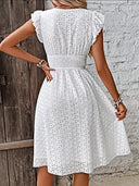 Chic Wrap Dress with Gathered Design for Any Event