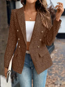 Chic Double-Breasted Blazer for Sophisticated Style