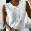 Chic Sleeveless Lace Blouse for All Occasions