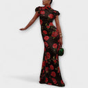 Floral Print Maxi Dress for Summer Events