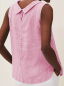Chic Short Sleeve Blouse with Round Neckline