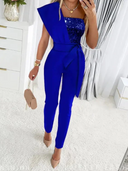 Chic Women's Festive Overall Ensemble