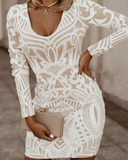 Chic Women's Black Knit Mini Dress