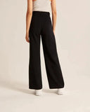 Chic High Waisted Wide Leg Trousers
