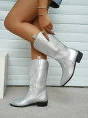 Chic Violet Women’s Pointed Toe Western Boots for Any Occasion