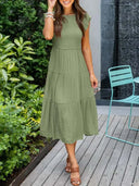 Chic Midi Dresses with Short Sleeves for Women