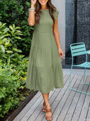 Ruffle Detail Summer Dress with Pockets