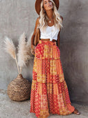 Vintage Bohemian Maxi Skirt for Boho Style