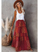 Vintage Bohemian Maxi Skirt for Boho Style