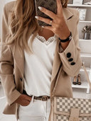 Chic One-Button Blazer for Everyday Style